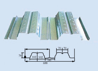 Pressure glazed tile steel